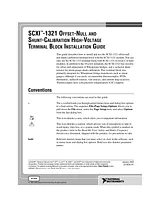 National Instruments SCXI-1321 ユーザーズマニュアル