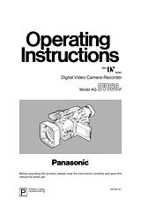 Panasonic AG-DVC80 Betriebsanweisung