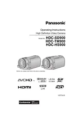 Panasonic HDC-HS900 Справочник Пользователя