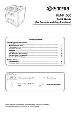 KYOCERA KM-F1060 Quick Setup Guide