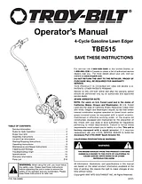 Troy-Bilt TBE515 Manual Do Utilizador
