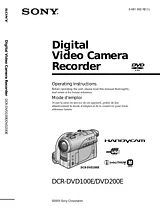 Sony DCR-DVD200E Справочник Пользователя
