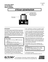 PASCO Specialty & Mfg. Steam Generator TD-8556A Fascicule