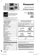 Panasonic SC-PM53 ユーザーズマニュアル