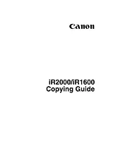 Canon IR1600 Manual De Usuario