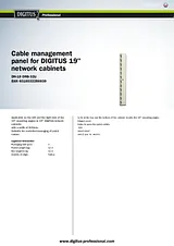 Digitus Cable management panel DN-19 ORG-32U Scheda Tecnica