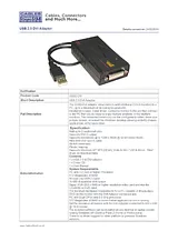 Cables Direct USB2-DVI 产品宣传页