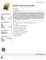 Kensington SafeGrip™ Security Case for iPad® - Sunshine K67796AM Dépliant
