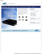 Samsung SE-208DB Manuel D’Utilisation