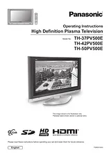 Panasonic th-50pv500ey Operating Guide