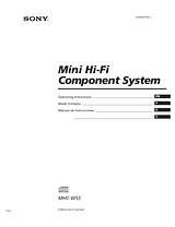 Sony MHC-W55 Manuale Utente