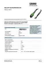 Phoenix Contact Sensor/Actuator cable SAC-4P-10,0-PUR/M12FS SH 1500716 1500716 Data Sheet