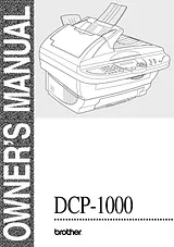 Brother DCP-1000 사용자 매뉴얼
