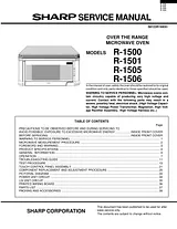 Sharp R-1505 Manual De Usuario