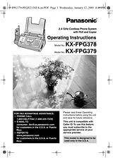 Panasonic KX-FPG378 Справочник Пользователя