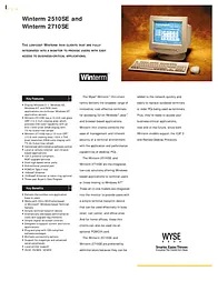Wyse Technology 2510SE Merkblatt