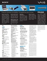 Sony pcg-k35 Specification Guide