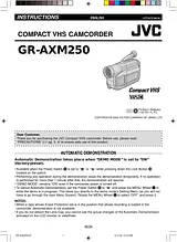JVC GR-AXM250 Manuel D’Utilisation