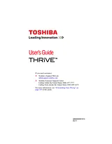 Toshiba PDA01U-00501F User Manual