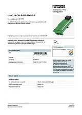 Phoenix Contact Optocoupler module UMK-16 OM-R/MF/MKDS/P 2972796 2972796 Data Sheet