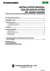 Furuno GP-1650WD Manual Do Utilizador