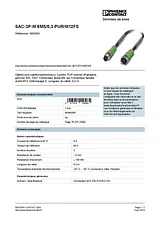 Phoenix Contact Sensor/Actuator cable SAC-3P-M 8MS/0,3-PUR/M12FS 1682304 1682304 Data Sheet