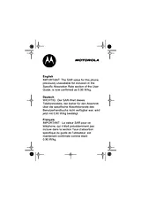 Motorola v500 Supplementary Manual