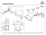 Dataflex ViewMaster M2 Notebook Arm 512 56.512 Техническая Спецификация