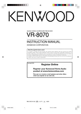 Kenwood VR 8070 ユーザーズマニュアル