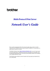 Brother hl-1470n network user Справочник Пользователя