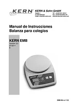 Kern EMB 5.2K5Parcel scales Weight range bis 5.2 kg EMB 5.2K5 ユーザーズマニュアル