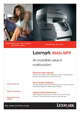Lexmark X642e 22G0610 プリント