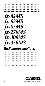 Casio FX-85MS 数据表