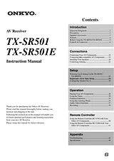 ONKYO TX-SR501E Manuale Utente