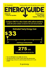 Summit FF642D Energy Guide