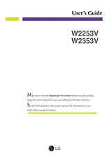 LG W2253V-PF Owner's Manual