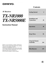 ONKYO TX-NR1000 Benutzerhandbuch