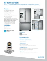 Samsung RF23HTEDBSR Specification Sheet