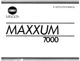 Konica Minolta dynax maxxum 7000 Manual De Usuario
