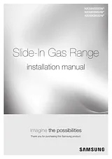 Samsung Freestanding Gas Ranges (NX58K9500 Series) Installationsanleitung