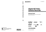 Sony HVR-Z5U Manual Do Utilizador