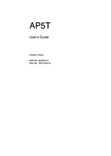 Aopen ap5t-org Справочник Пользователя