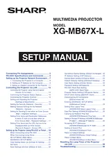 Sharp XG-MB67X-L ユーザーズマニュアル