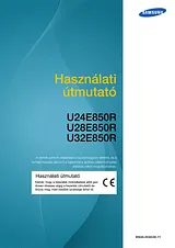 Samsung 24" Üzleti UHD Monitor Multitasking Funkcióval Manual Do Utilizador