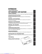 Hitachi CP-X275W Manual De Usuario