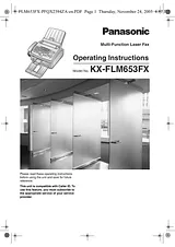 Panasonic KXFLM653FX Guida Al Funzionamento