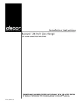 Dacor ER36GISCHNG Installation Instruction