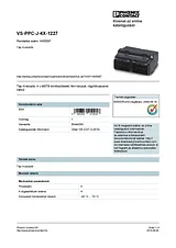 Phoenix Contact Power distributor VS-PPC-J-4X-1227 1405387 1405387 Data Sheet