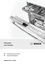 Bosch SHV7PT53UC Manuale Proprietario