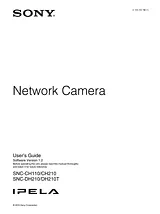 Sony SNC-CH110 User Manual
